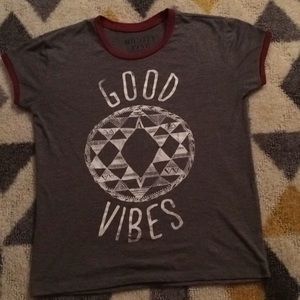 Good Vibes Ringer Tee